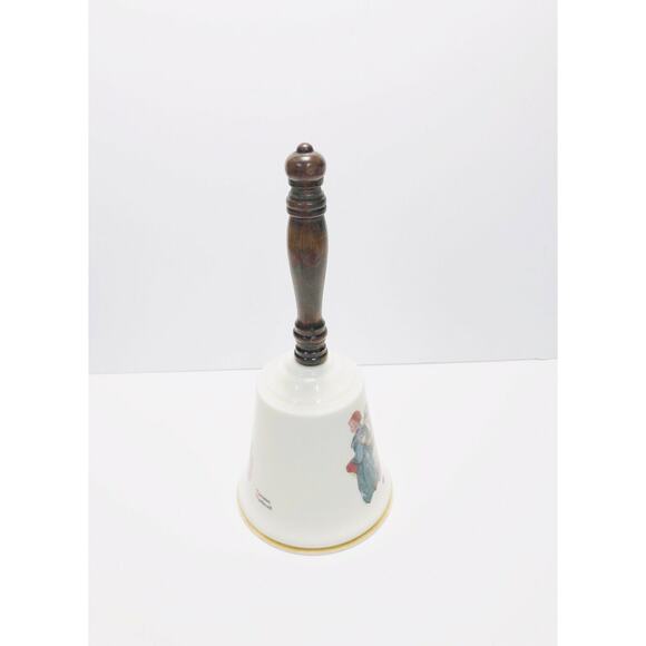Vintage 1987 Norman Rockwell Gorham Fine China Collectibles The Artist Hand Bell - Picture 5 of 8